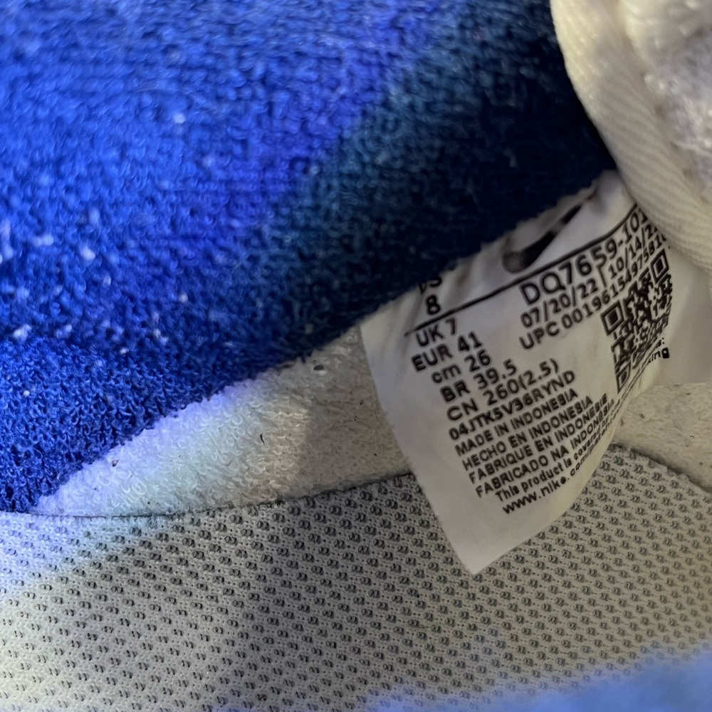 🔥 NIKE AIR FORCE 1 LOW COLLEGE PACK MIDNIGHT NAVY SNEAKER MENS SIZE 8 DQ7659-101 - Picture 10 of 11